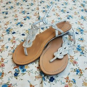 Sparkly Silver Sandals